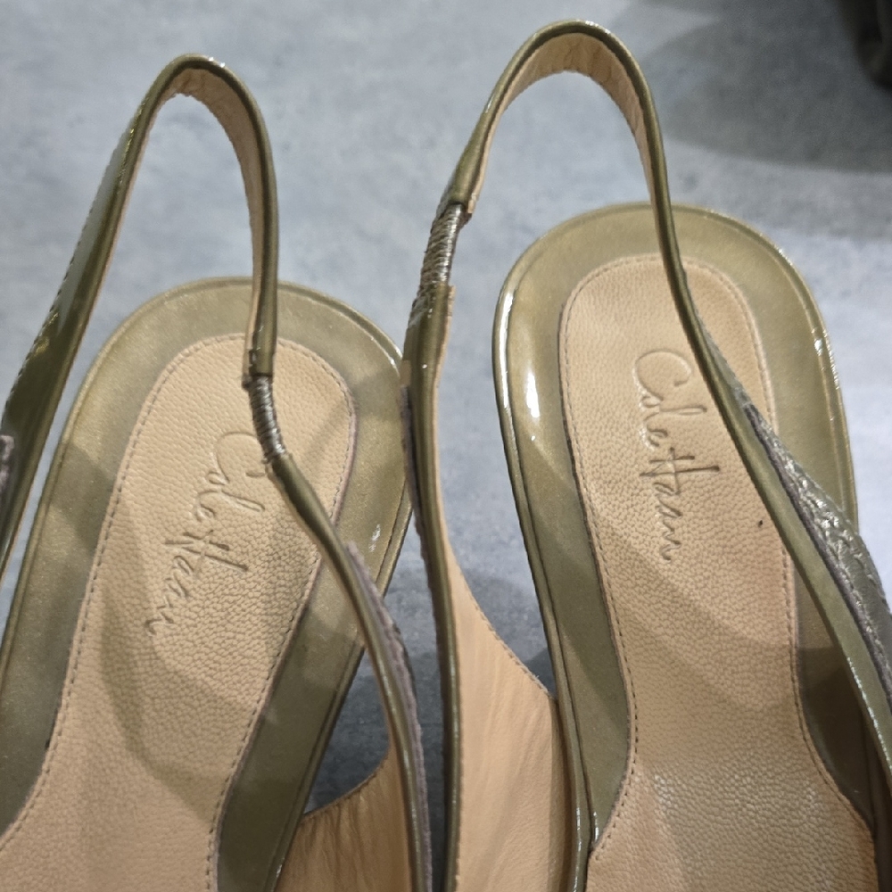 Cole Haan Women's Beige Slingback Heels